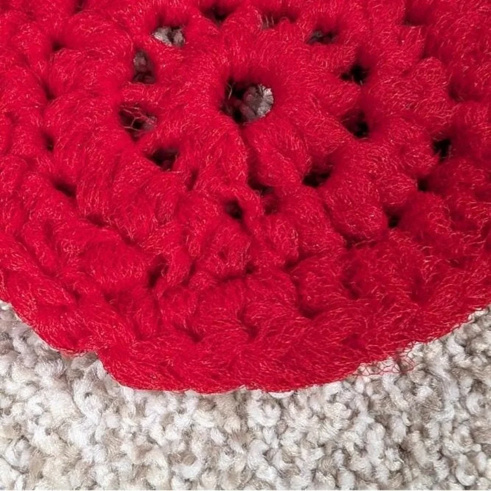 Red Nylon Pot Scrubber Scourer cleaning kitchen bathroom‎ garage